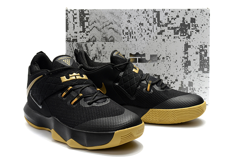 2018 Men Nike Lebron Ambassador X Black Yellow Shoes